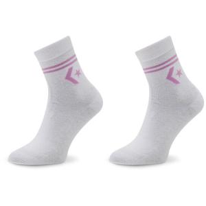 33-Set di 2 paia di calzini lunghi da donna E1027W Bianco