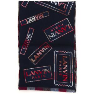 Lanvin Sciarpa Blu-rosso Lana Uomo