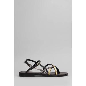 Sandali flats  in Pelle Marrone