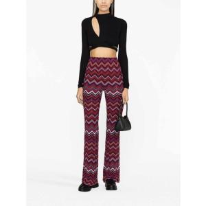 Pantaloni Con Stampa A Zig Zag Missoni Fantasia e Rigato Taglia 42 Missoni  Taglia 42
