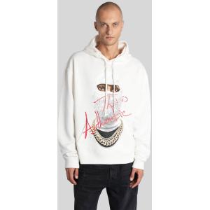 Felpa in Cotone Bianco