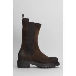 tronchetti tacco basso  in Camoscio Testa di Moro