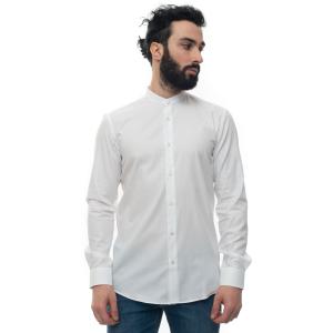 BOSS Camicia casual Bianco Cotone Uomo