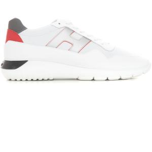 Hogan Sneakers in pelle con lacci Interactive3 cube Bianco Pelle Uomo