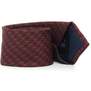 CC Corneliani Cravatta Rosso/nero Lana Uomo