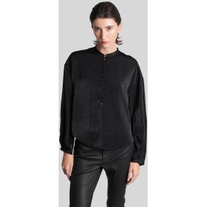 Blusa Ezia in Poliestere Nera