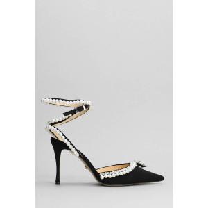 Decollete  in tessuto Nero