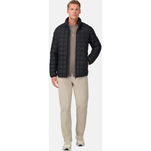 Boggi, Bomber In Tessuto Tecnico In Piuma D`oca, Uomo, Navy, Taglia: L