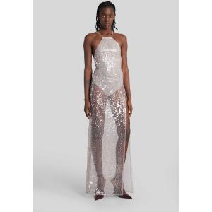 Abito lungo West maxi in Poliestere Rosa