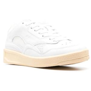 Sneakers In Pelle Con Logo In Rilievo Jil Sander Bianco Taglia 36 Jil Sander  Taglia 36