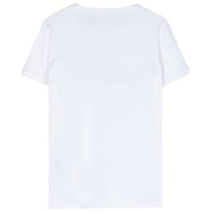 T-shirt In Cotone Con Stampa Logo Dsquared2 Bianco Taglia L Dsquared2  Taglia L