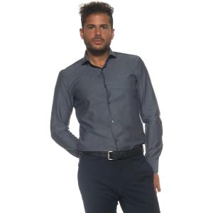 BOSS Camicia classica da uomo Grigio medio Cotone Uomo