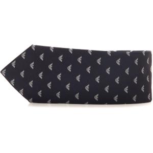 Emporio Armani Cravatta Nero Seta Uomo