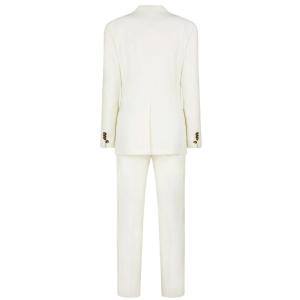 Abito Doppiopetto Con Revers Classici Dsquared2 Bianco Taglia 42 Dsquared2  Taglia 42