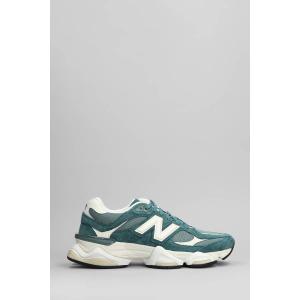 Sneakers 9060 in Camoscio e Tessuto Verde