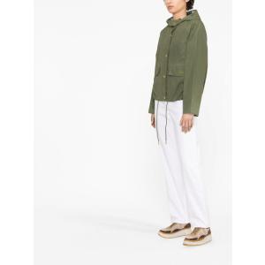 Giacca Antipioggia Con Cappuccio E Coulisse Barbour Verde Taglia 14 Barbour  Taglia 14