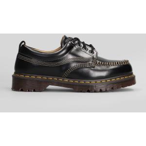 Stringate Lowell in Pelle Nera