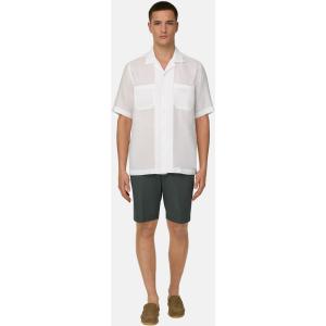 Boggi, Camicia In Lino Regular Fit, Uomo, Bianco, Taglia: XL
