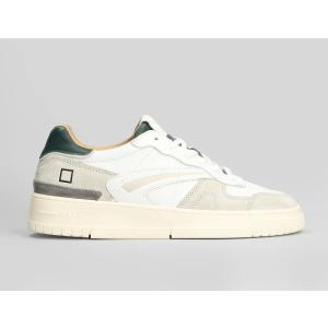 Sneakers Torneo Pure Vintage in pelle e camoscio Bianco
