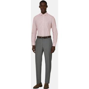 Boggi, Camicia A Righe In Cotone Regular Fit, Uomo, Burgundy, Taglia: 37