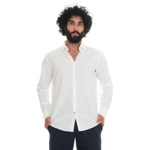 BOSS Camicia casual Bianco Cotone Uomo