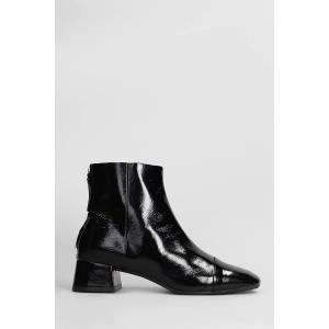 tronchetti tacco alto Rose Back in Pelle Nera