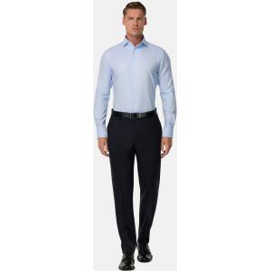 Boggi, Camicia In Dobby Di Cotone Regular Fit, Uomo, Azzurro, Taglia: 38