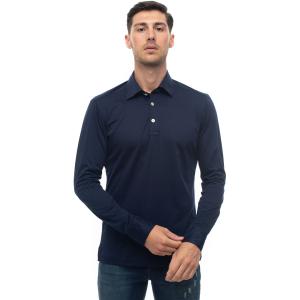 Kiton Polo manica lunga Blu Cotone Uomo