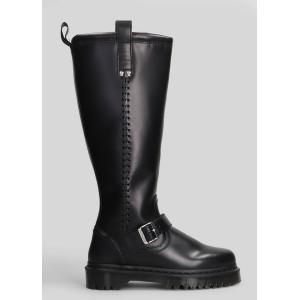 Stivali tacco basso Anistone in Pelle Nera