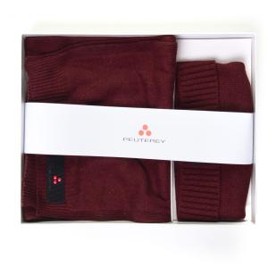 Peuterey Set Sciarpa e Cappello GIFT PTY Bordeau Viscosa Uomo