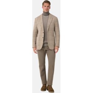 Boggi, Giacca Principe Di Galles In Lana E Cashmere, Uomo, Taupe, Taglia: 44