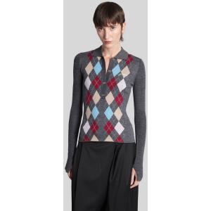 Polo  in Lana Grigia