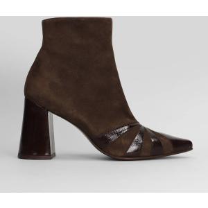 tronchetti tacco alto Ludrik in Pelle Marrone