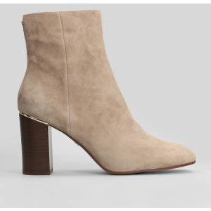 tronchetti tacco alto  in Camoscio Taupe