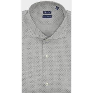 Camicia uomo collo francese in cotone a micro fantasia