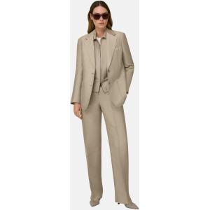 Boggi, Giacca In Misto Lino, Donna, Beige, Taglia: M