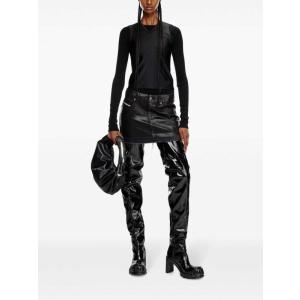 Minigonna Diesel Nero Taglia 26 Diesel  Taglia 26