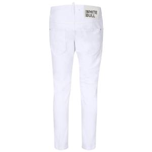 Jeans Slim Da Pattinatore Dsquared2 Bianco Taglia 50 Dsquared2  Taglia 50