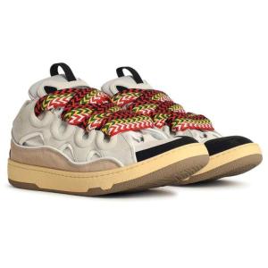 Sneakers Curb In Misto Pelle Bianca Lanvin Bianco Taglia 40 Lanvin  Taglia 40