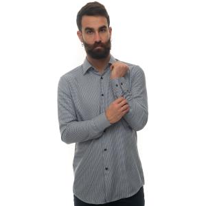 BOSS Camicia classica da uomo Jango Blu Cotone Uomo
