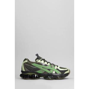 Sneakers Us5 Gel-Quantum in pelle e tessuto Verde
