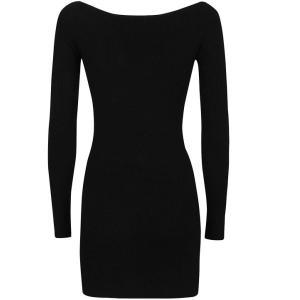 Vestito In Maglia A Coste Diesel Nero Taglia XS Diesel  Taglia XS