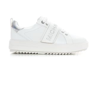 Michael Kors Sneakers in pelle con lacci Emmett Strap Bianco Pelle Donna