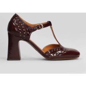 Decollete Mante in Pelle Bordeaux