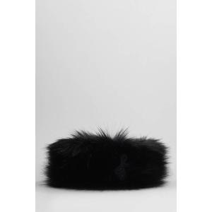 Cappello Faux-Fur in Poliestere Nera