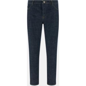 Boggi, Jeans In Denim Elasticizzato Blu Scuro, Uomo, Blu Scuro, Taglia: 30