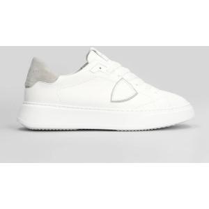 Sneakers Temp Low in Pelle Bianca