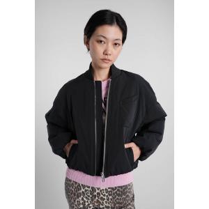 Giacca Bomber  in Poliestere Nera