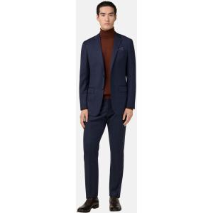 Boggi, Abito Principe Di Galles Lana Natural Stretch, Uomo, Navy, Taglia: 44