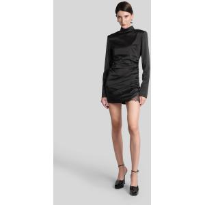 Abito corto  in Poliestere Nera